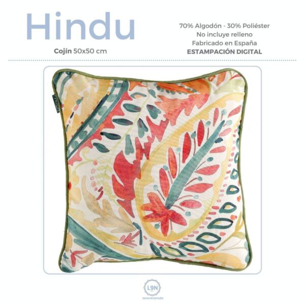 Funda de cojín HINDU de Confecciones Paula